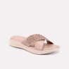 kiera fawn soft crisscross slippers for women