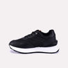 lacy black casual sneakers for women