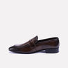 langston brown slip on formal shoes for mens