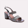 laurie silver block heel sandals