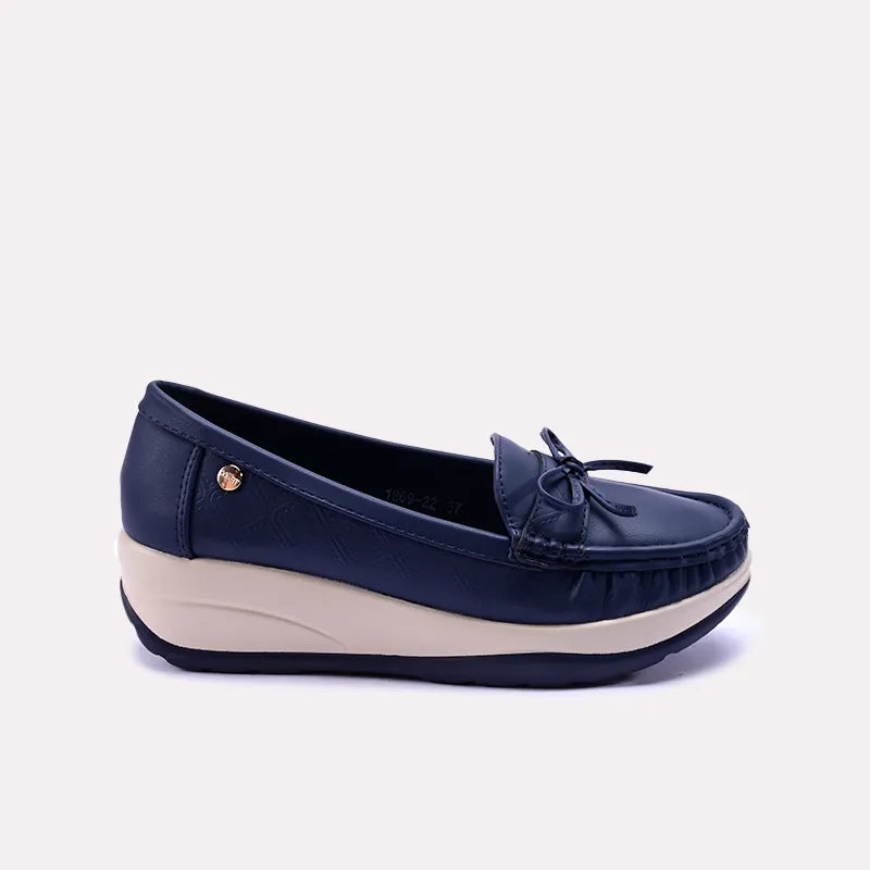 lavendera womens blue casual pumps