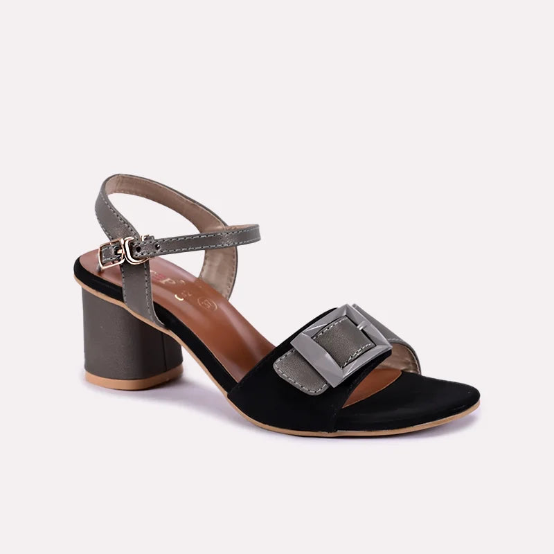 lavinia black block heel sandals