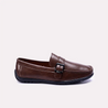 leander mens brown buckle loafers