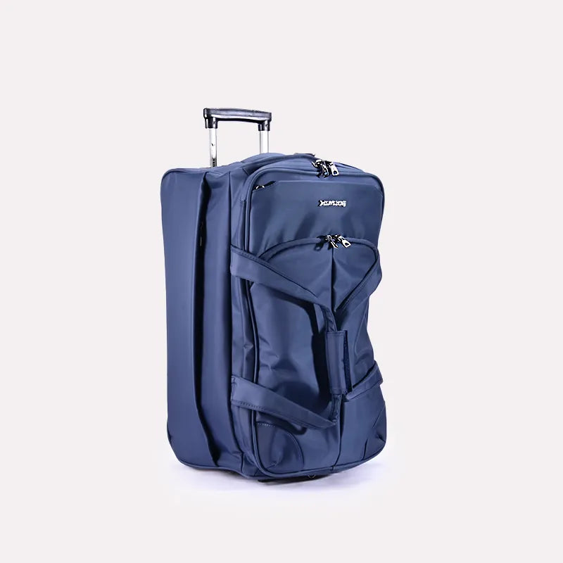 leaves king trolley bag blue 0815005