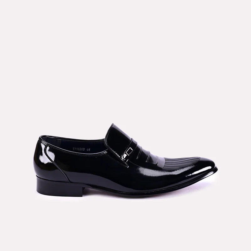 legacy men black glossy dress shoes