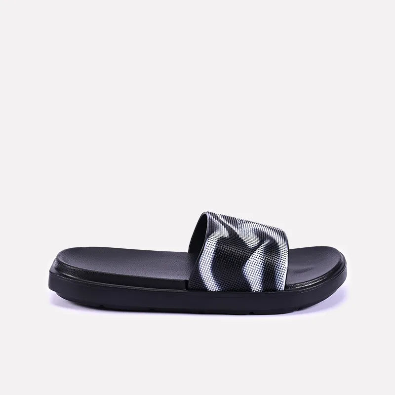 levitt men black comfy slides