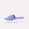 lex blue comfy slippers for women