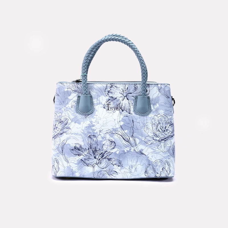 Light Blue Casual Shoulder Bag