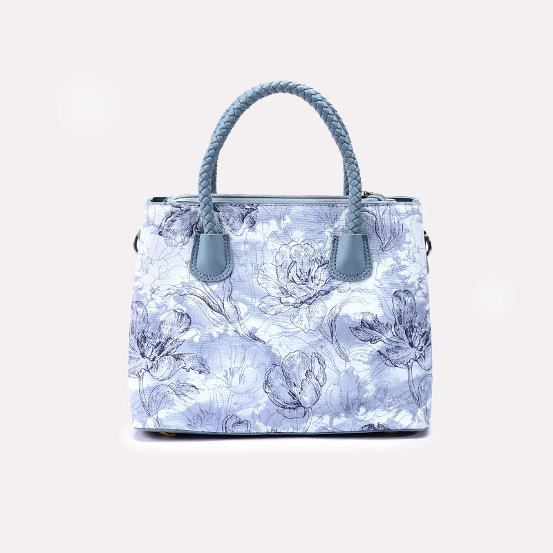 Womens Light Blue Casual Shoulder Bag