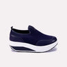 lila women blue slip on sneakers