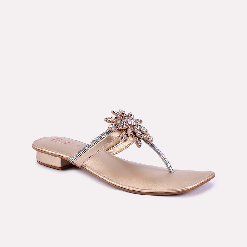 lillian gold fancy slippers