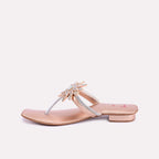 lillian peach fancy slippers for women