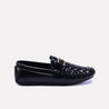 loxley mens black woven loafers