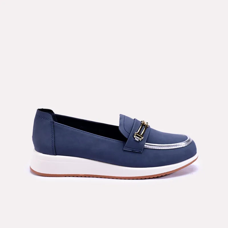 lucinda womens blue fancy moccasin