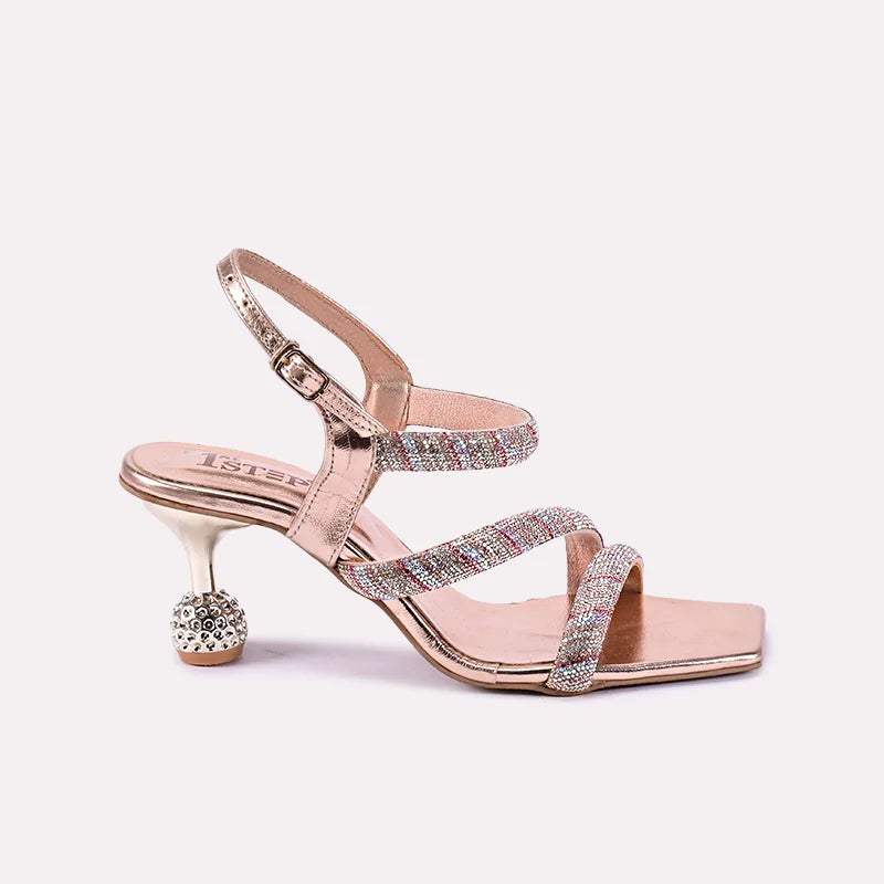 luna women peach heel sandals for women