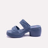 lyanna blue chunky casual slippers for women