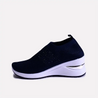 lydia blue heel sneakers for women