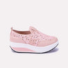 mabel women pink slip on sneakers