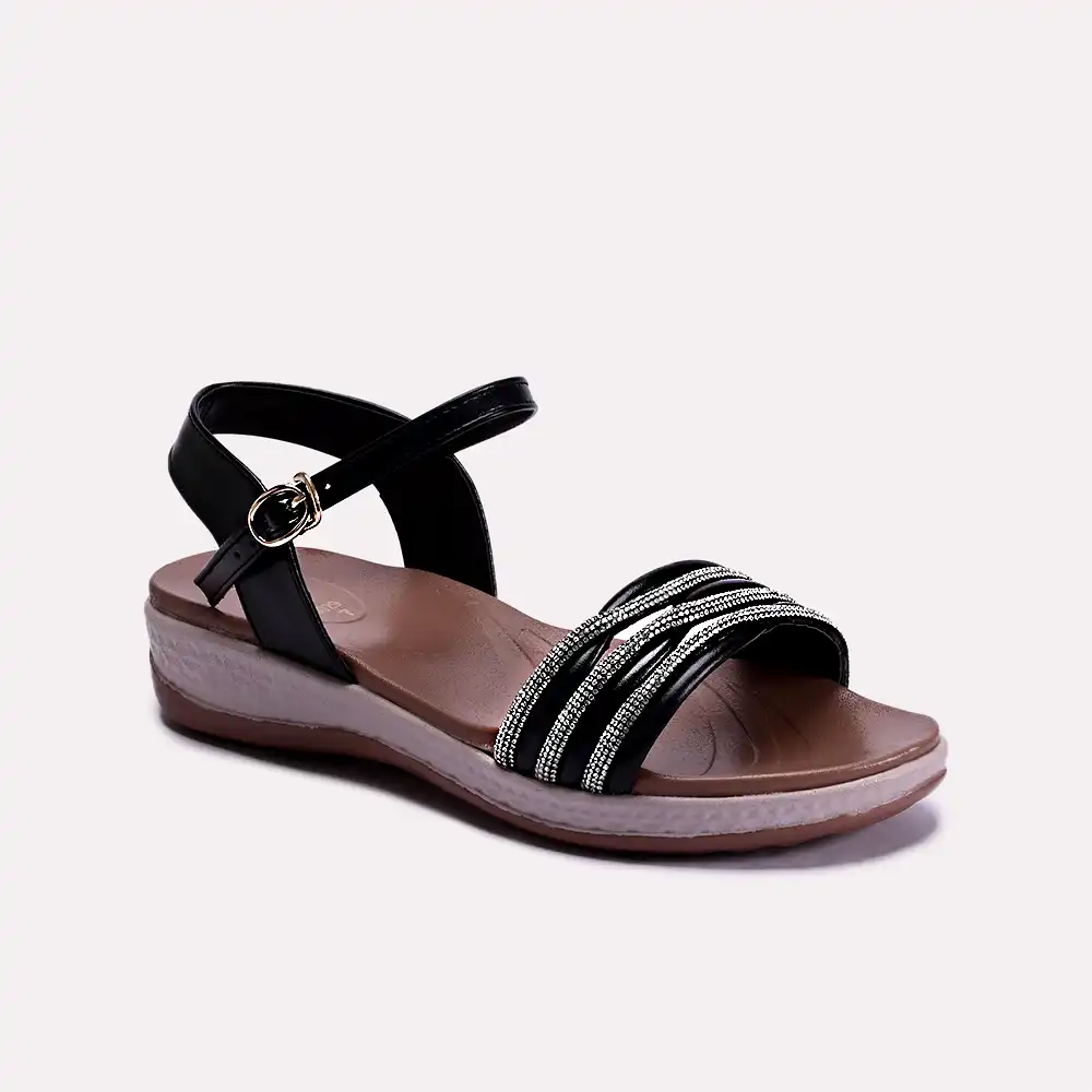 Madeline Black Fancy Sandals 0421068 1st Step Shoes Bags
