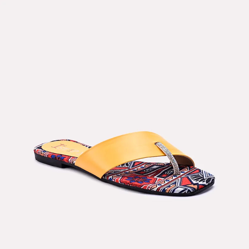 madison yellow fancy slippers