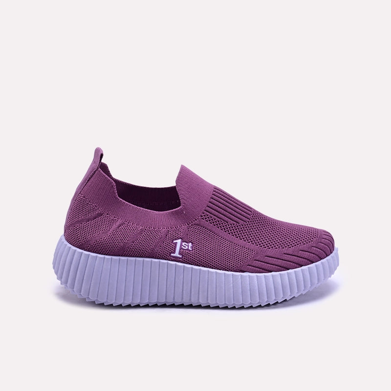 Maelis women Purple Slip On Sneakers