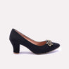 maelle womens black fancy court shoes