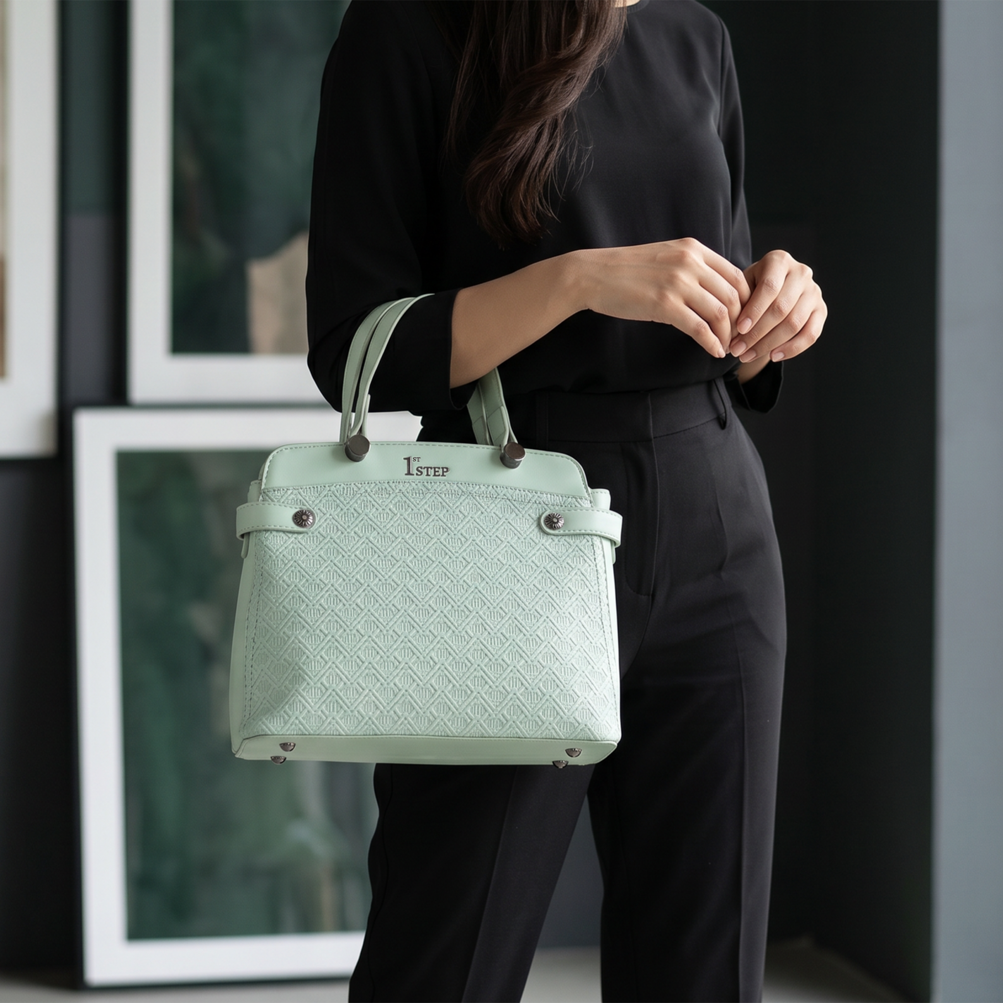 Casual Shoulder Bag Light Green 0331763