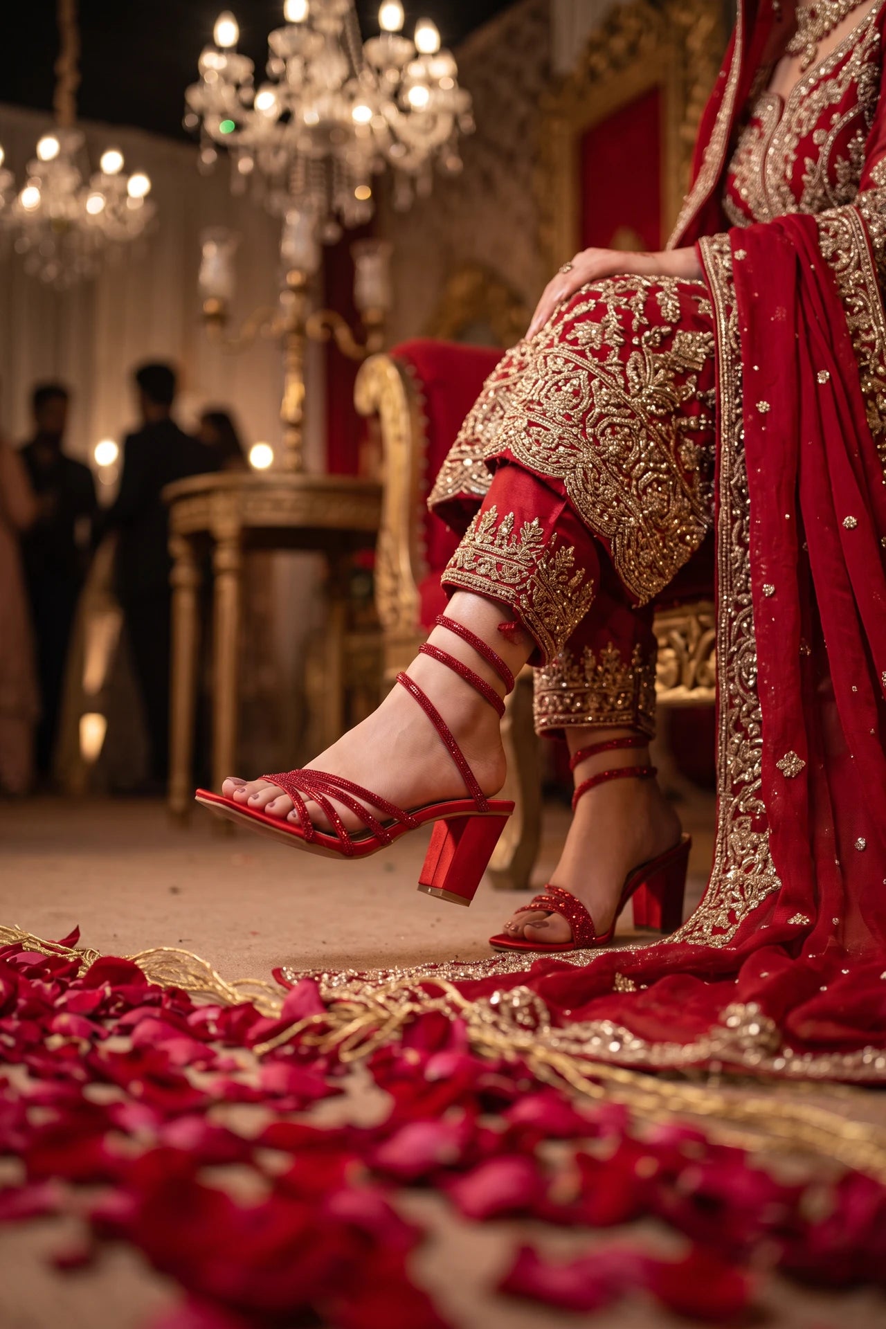 Red Bridal Sandals 0421331