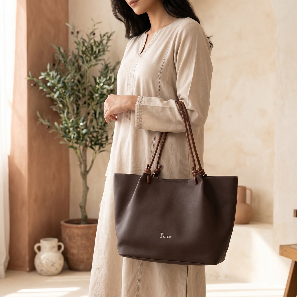 Casual Shoulder Bag Dark Brown 0331771
