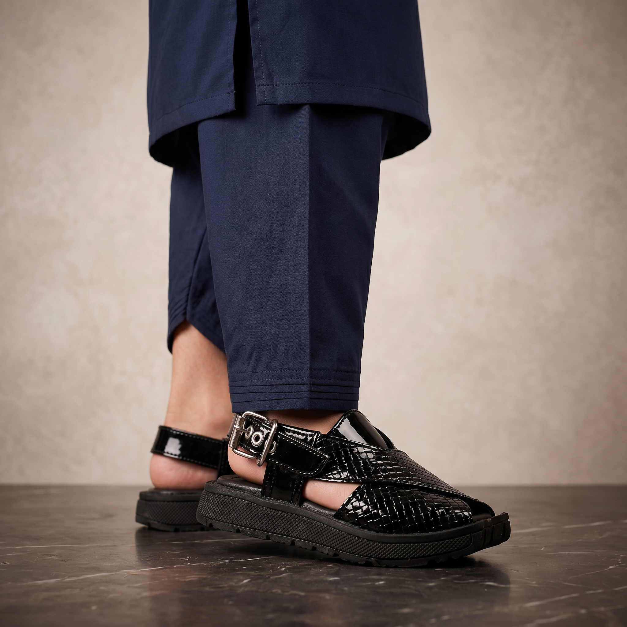 Baba Peshawari Sandal Black 0620977