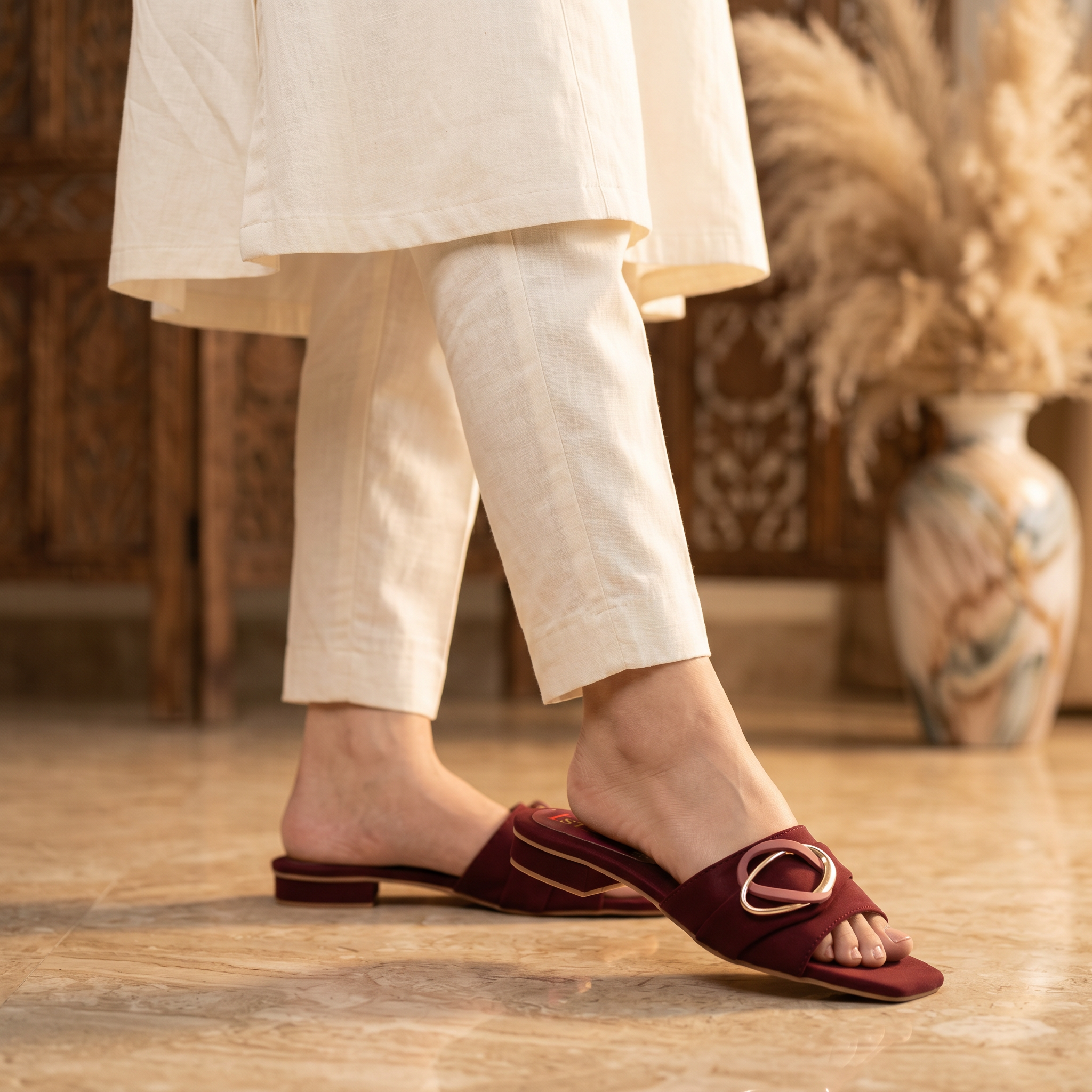 Fancy Slipper Maroon 0413546