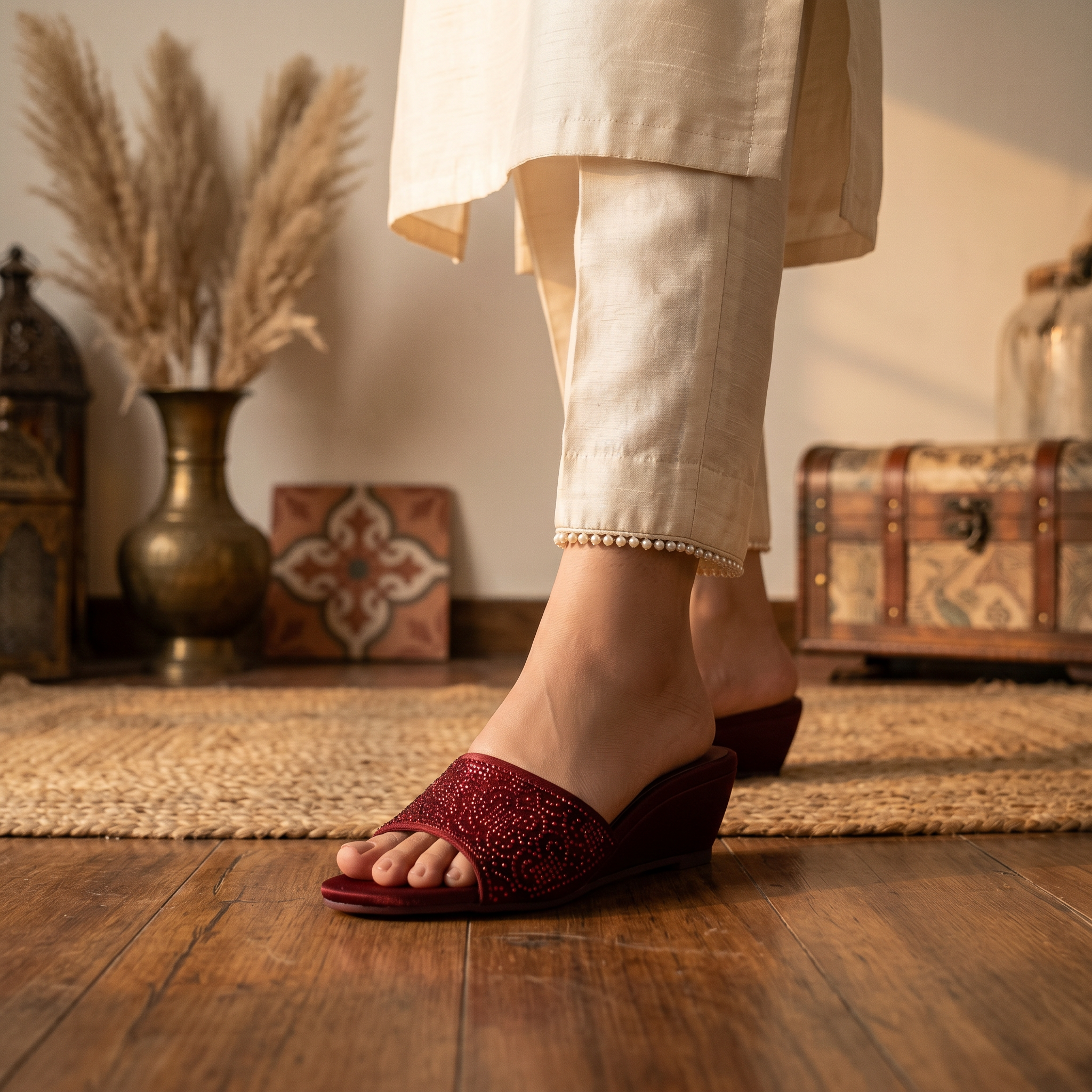 Fancy Slipper Maroon 0413979