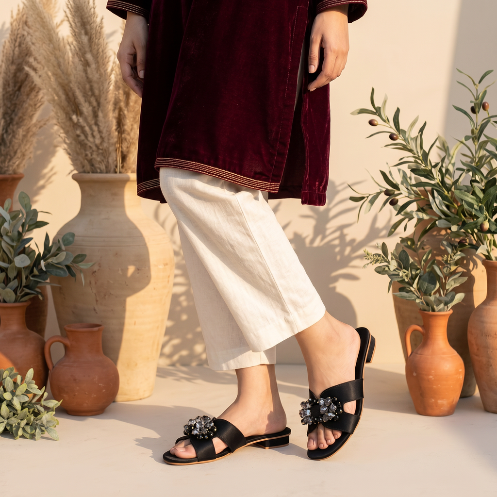Fancy Slipper Black 0413743