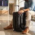 Duffel Bag Luggage With Wheels Gray 0815035