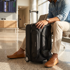 Duffel Bag Luggage With Wheels Gray 0815035