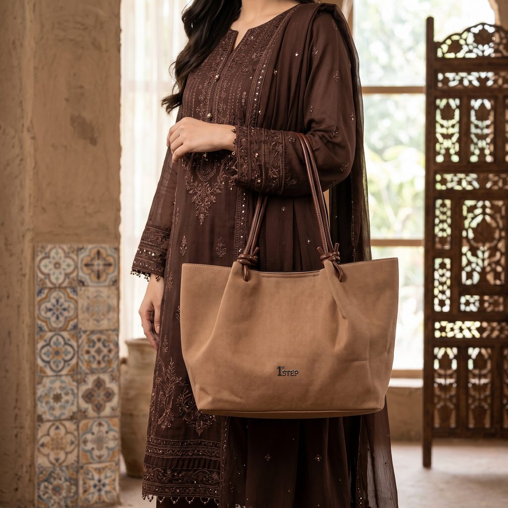 Casual Shoulder Bag Khaki 0331765