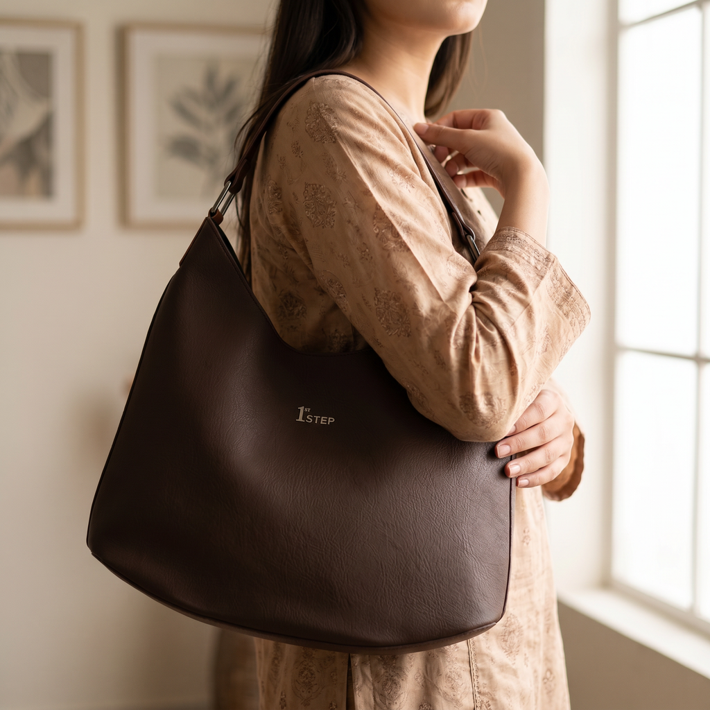 Casual Shoulder Bag Dark Brown 0331766