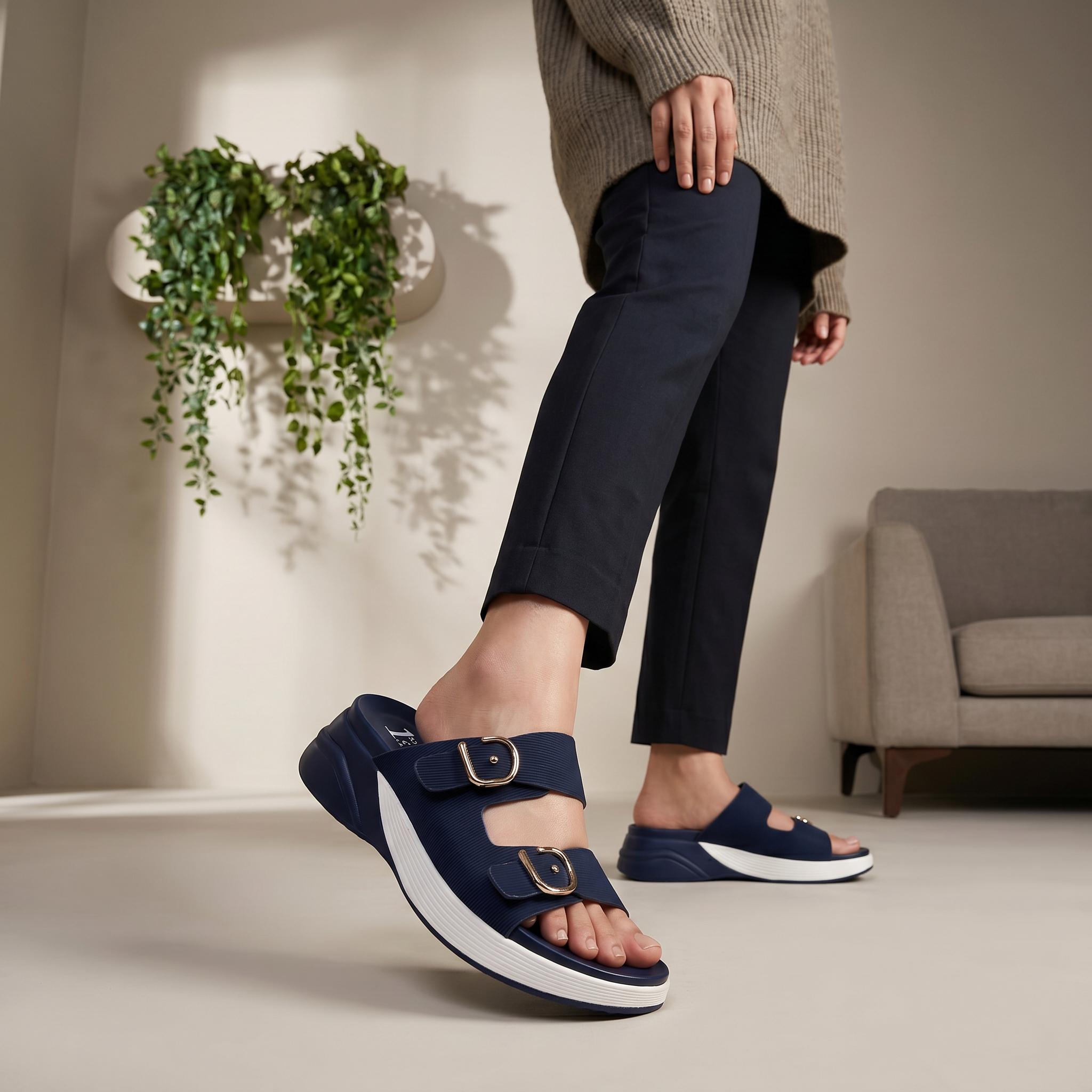Casual Slipper Blue 0414010