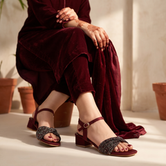 Bridal Sandal Maroon 0421821