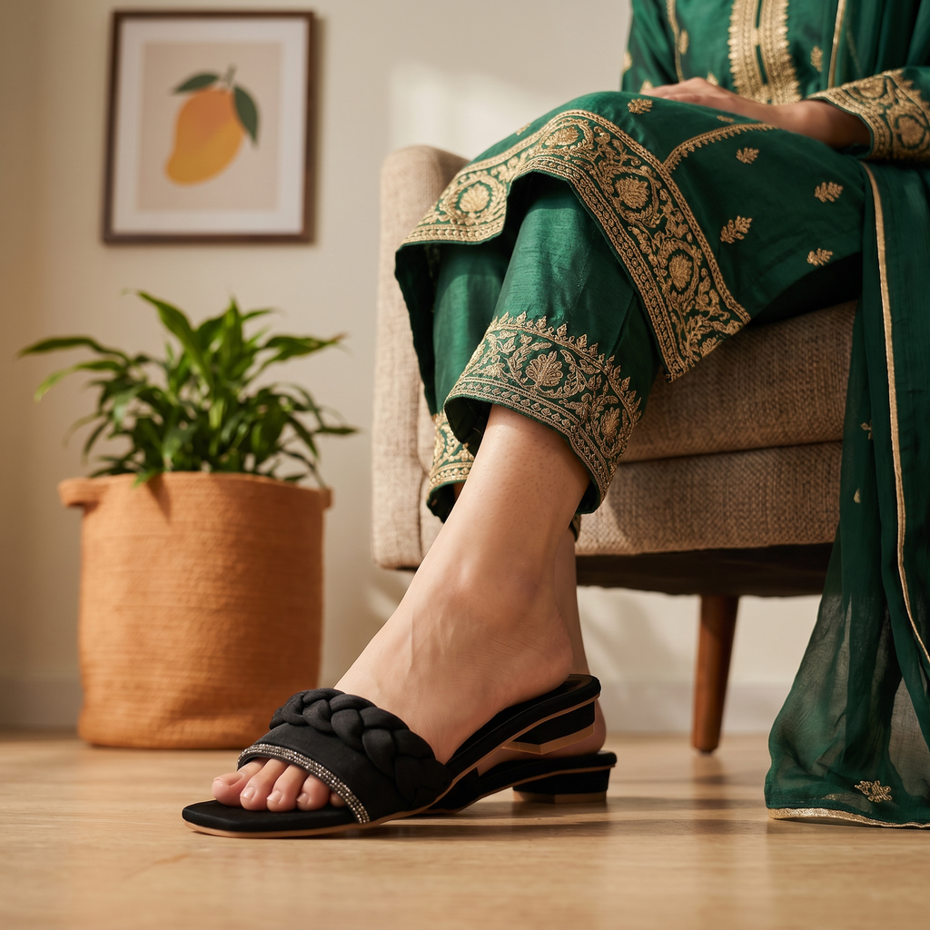 Fancy Slipper Black 0413734