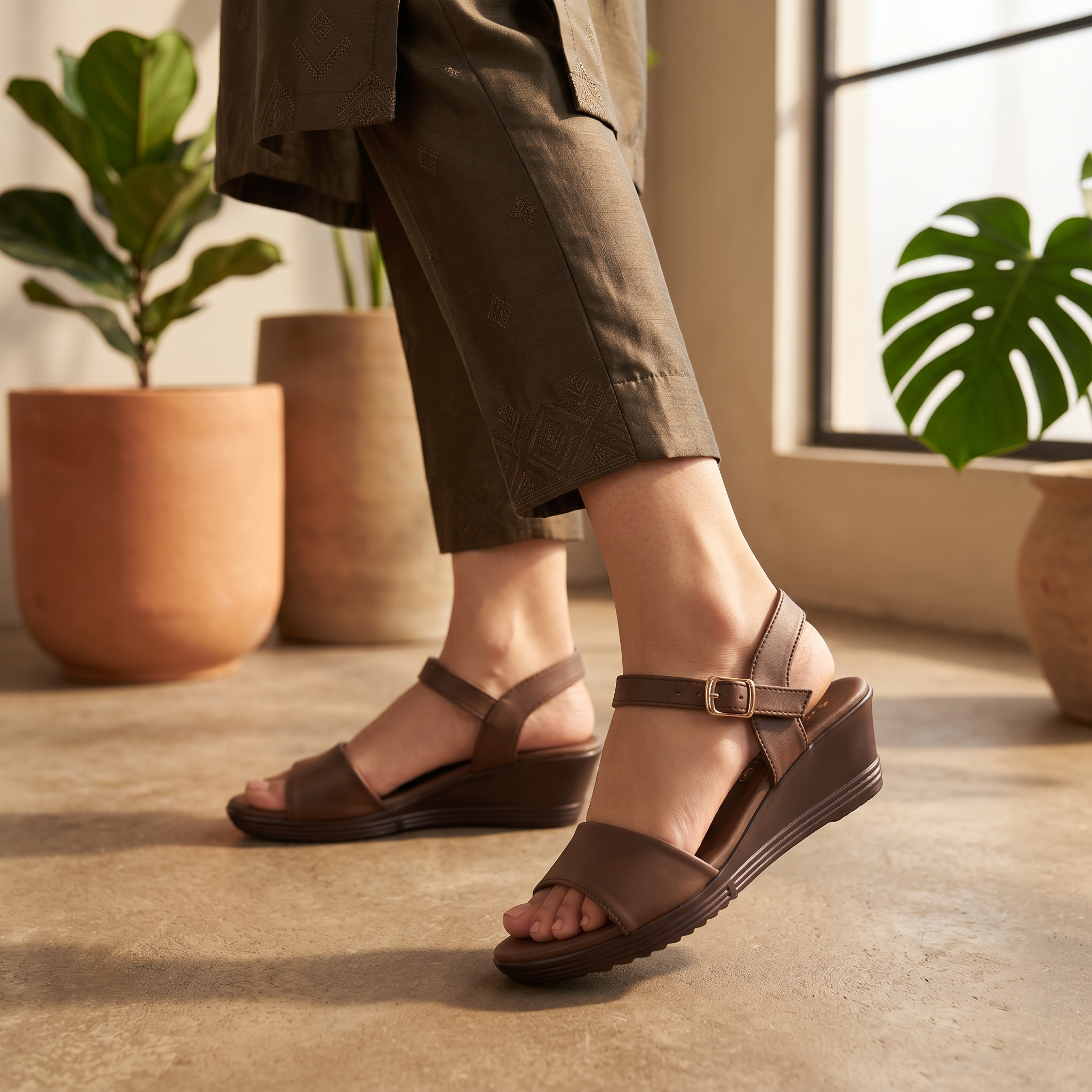 Casual Sandal Dark Brown 0421806