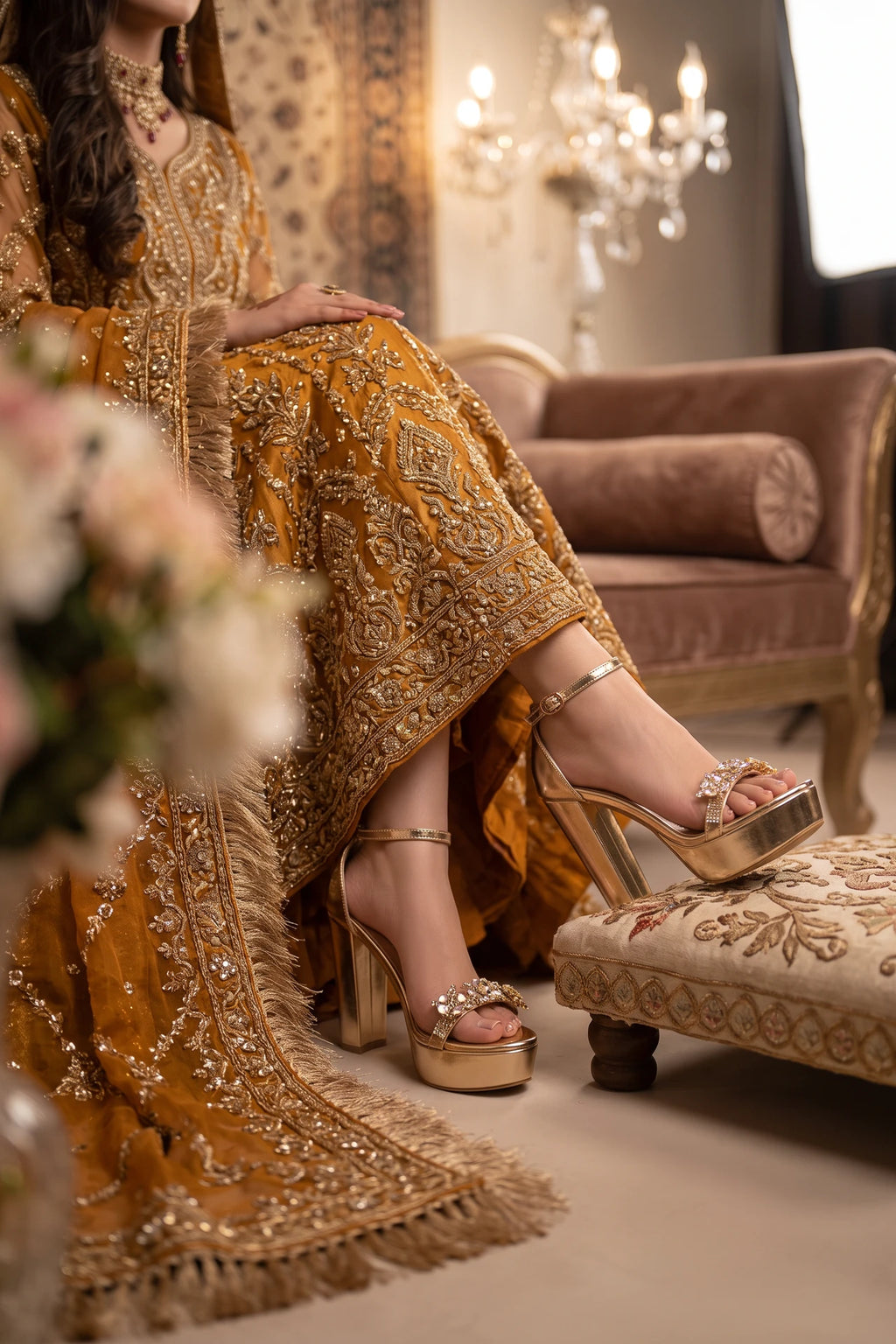 Bridal Sandal Golden 0421765