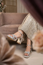 Silver Bridal Sandals 0421544