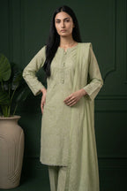 Celadon Grace 3 Piece Stitched Cotton Suit  15D0142