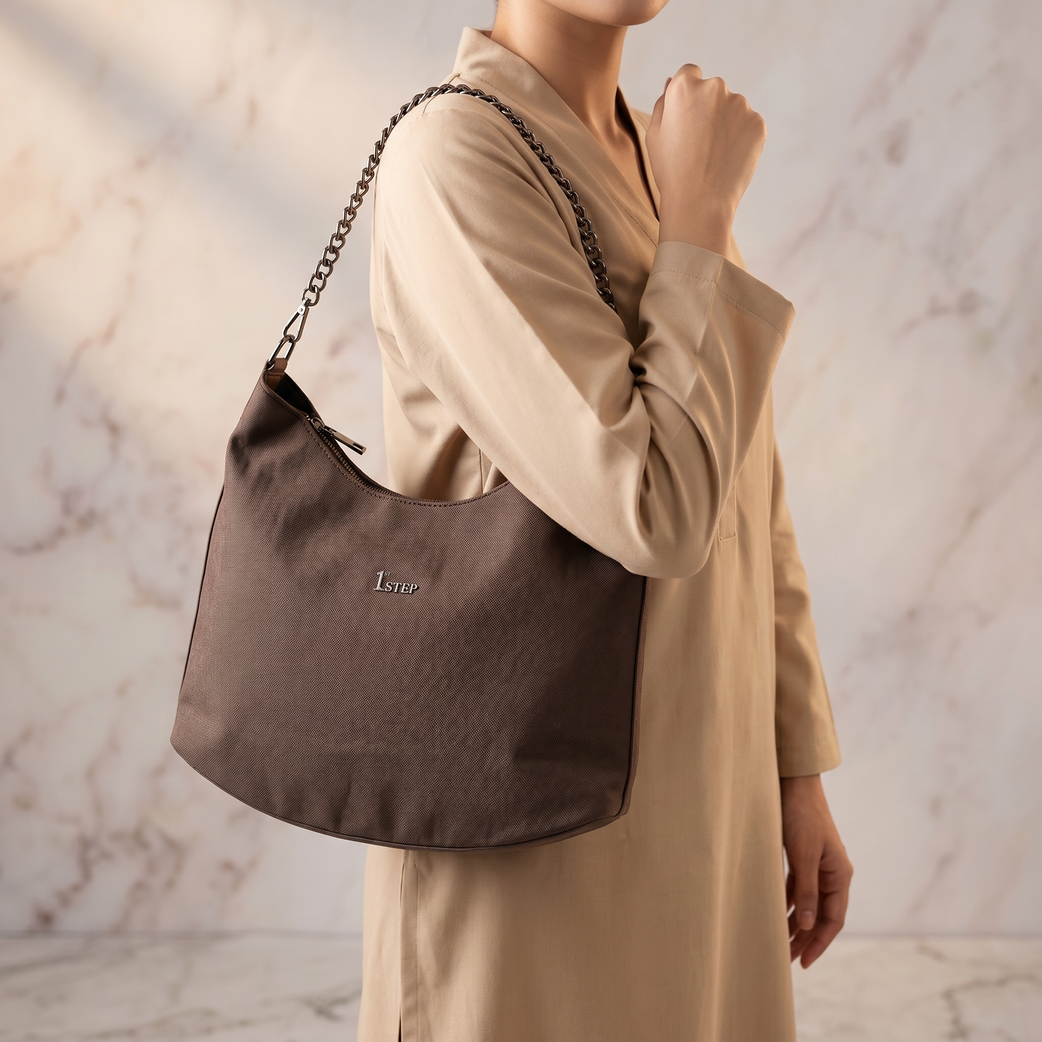 Casual Shoulder Bag Dark Brown 0331767