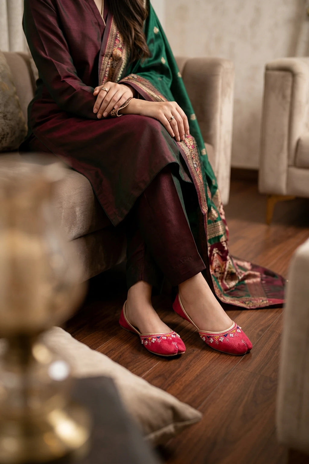 Pink Khussa For Women 0440787