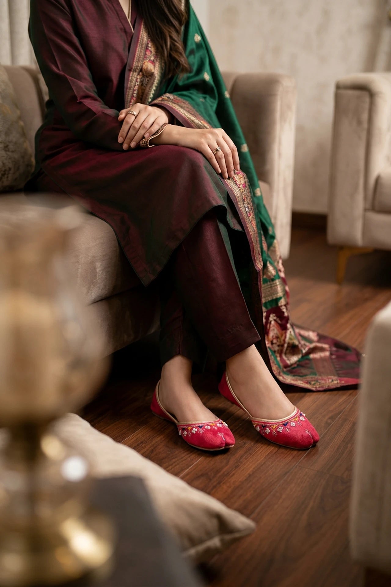 Pink Khussa For Women 0440787