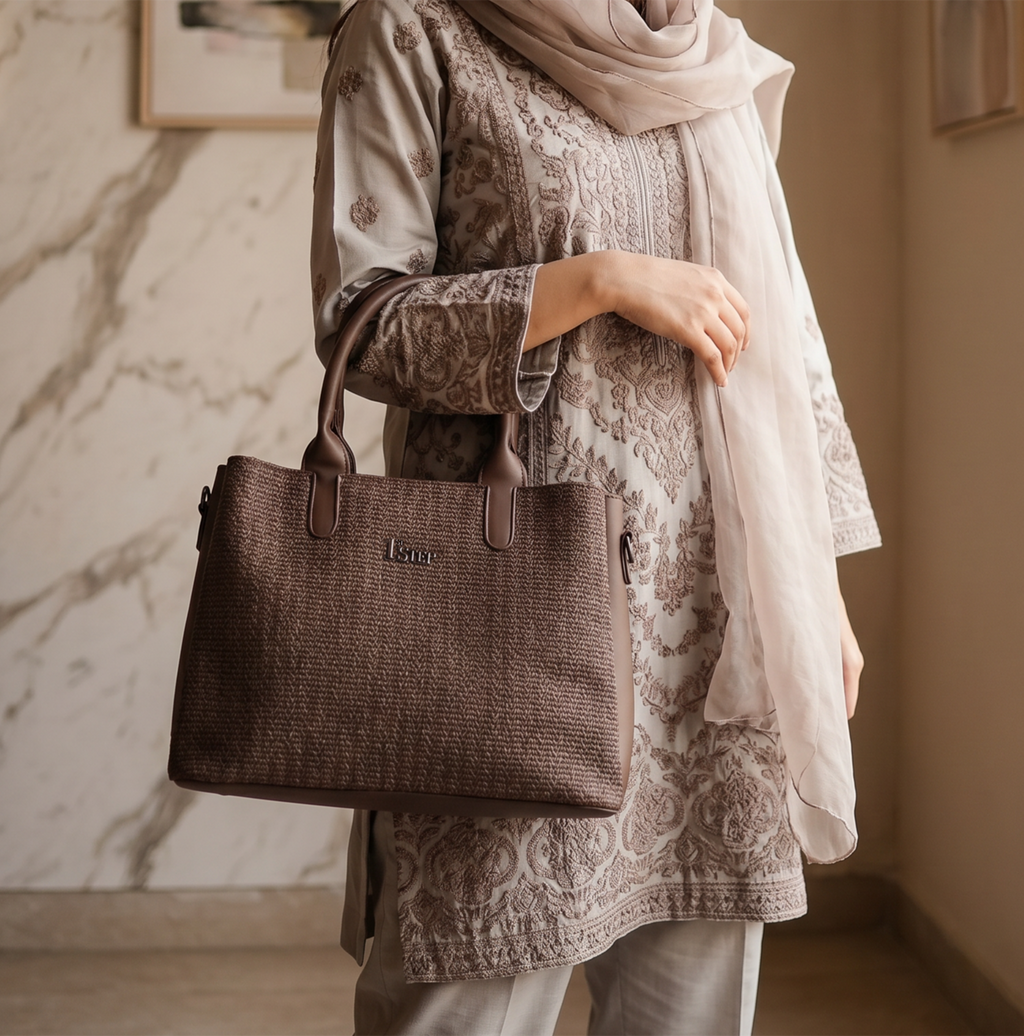 Casual Shoulder Bag Light Gray 0331758