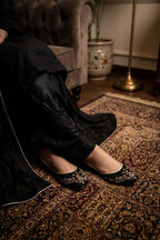 Womens Black Khussa 0440801
