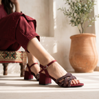 Fancy Sandal Maroon 0421668